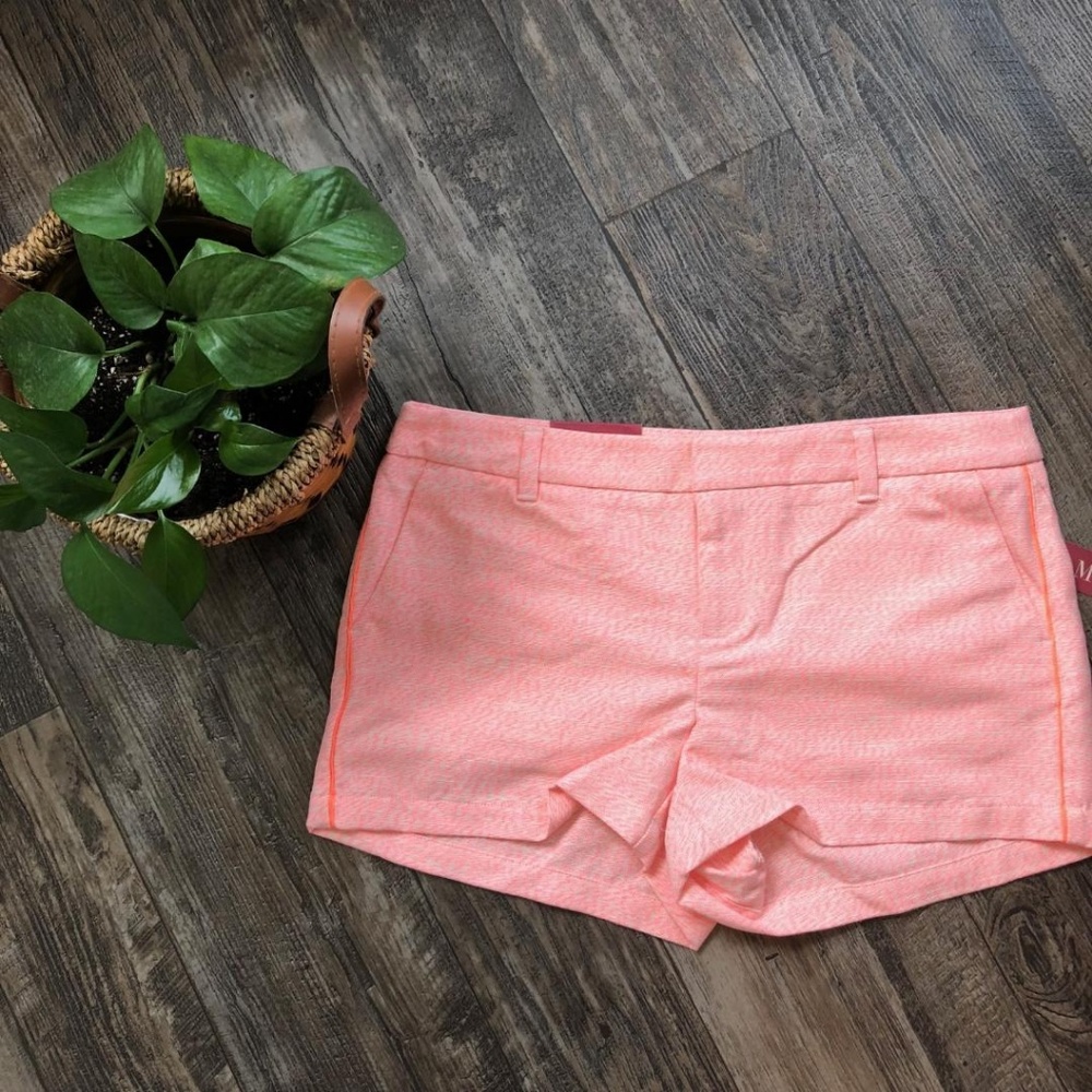 Neon Orange Chino Shorts